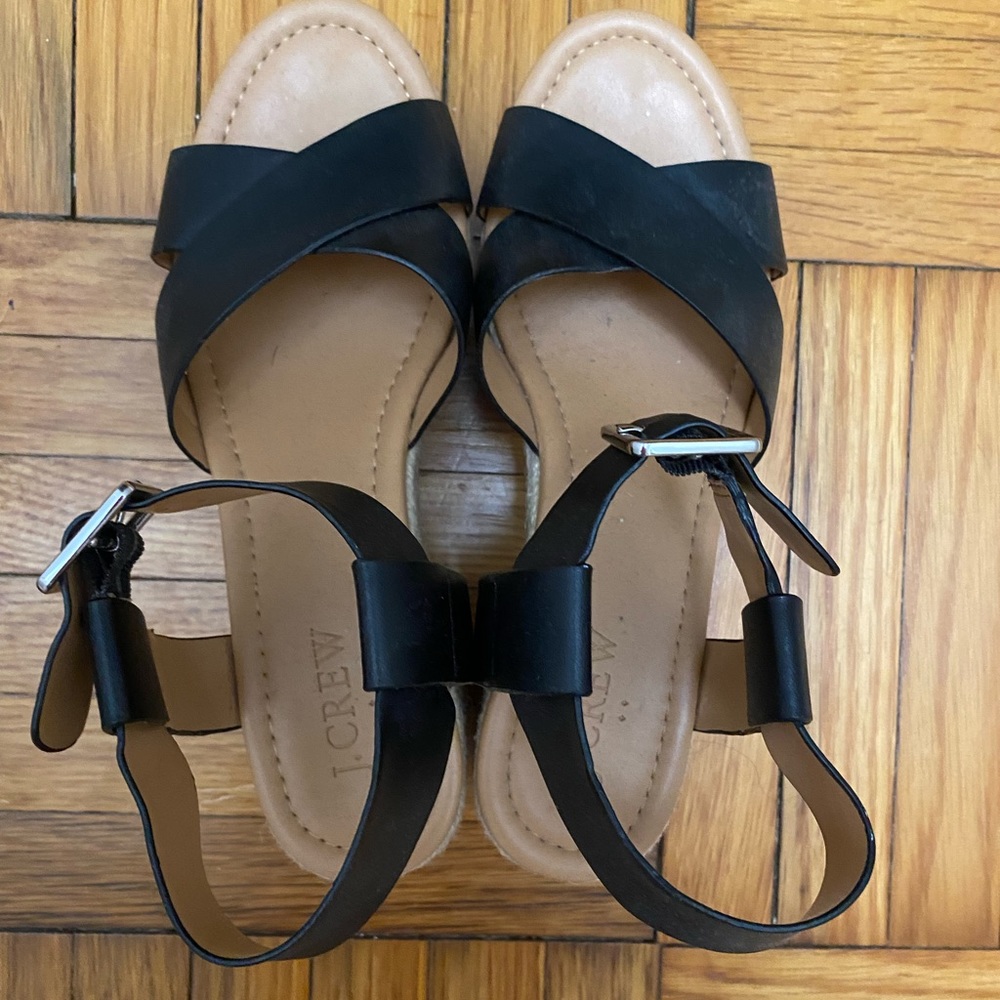 J.Crew platform wedges. Size 7.